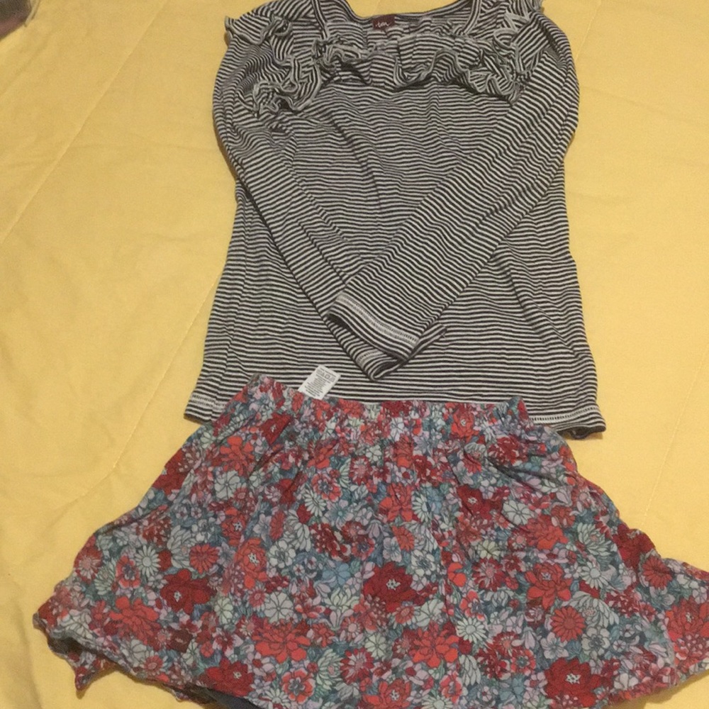 Tea 2 piece top /skirt
